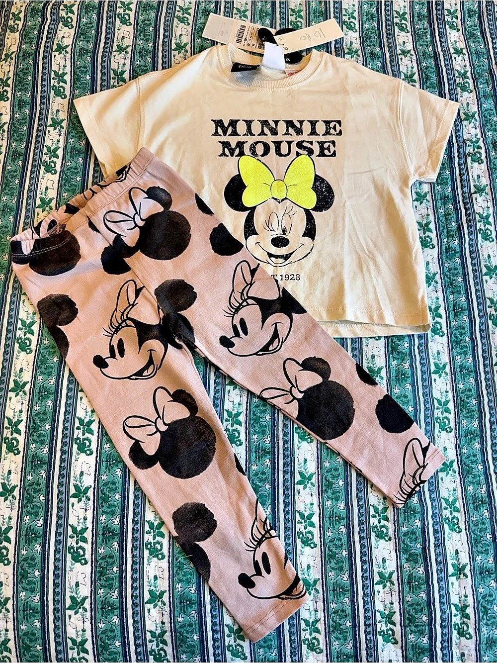 Zara 2-3t Disney Minnie Mouse Matching Set NWT